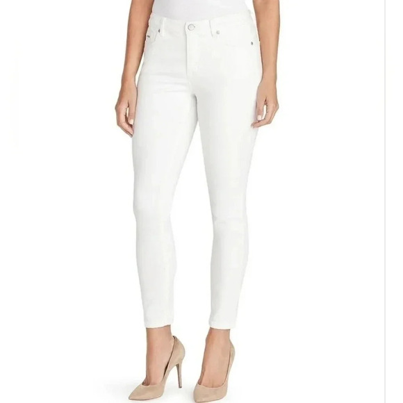 Nine West Gramercy Skinny Ankle Soft Twill Jeans - Picture 1 of 16